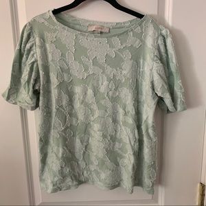 Loft T Shirt w/ Lace Detail